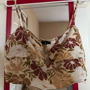 Floral Spaghetti Strap Top